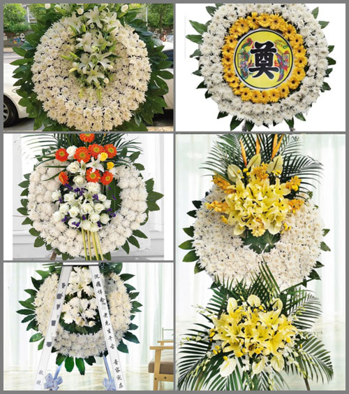 山东青岛莱西市龙水街道龙湾庄三村花圈速递