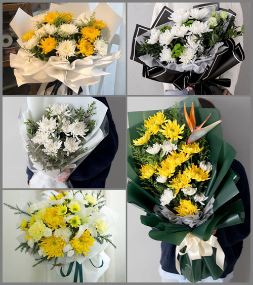 山东青岛莱西市龙水街道龙湾庄三村白事花束代送